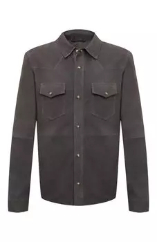 Замшевая куртка-рубашка MVST