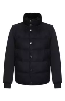 Замшевая куртка с меховой отделкой Brioni