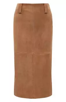 Замшевая юбка Brunello Cucinelli