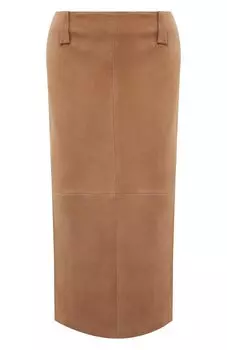 Замшевая юбка Brunello Cucinelli
