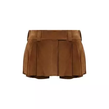 Замшевая юбка Miu Miu