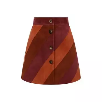 Замшевая юбка Miu Miu