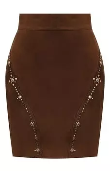 Замшевая юбка Versace