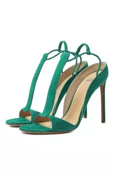 Замшевые босоножки Francesco Russo