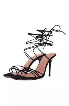 Замшевые босоножки Lori 95 Amina Muaddi