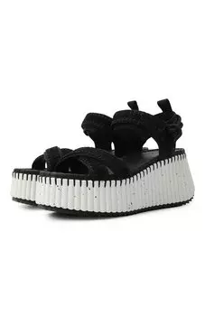 Замшевые босоножки Nama Chlo