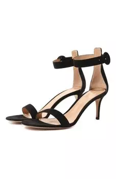 Замшевые босоножки Portofino 70 Gianvito Rossi