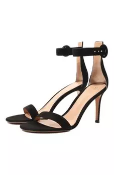 Замшевые босоножки Portofino 85 Gianvito Rossi