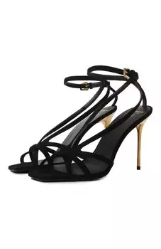 Замшевые босоножки Ruby Balmain