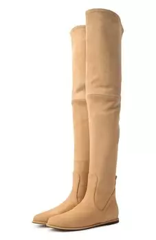 Замшевые ботфорты Kiton