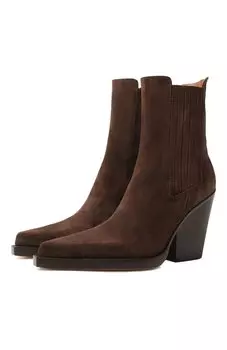 Замшевые ботильоны Dallas 100 Paris Texas