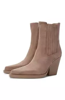 Замшевые ботильоны Dallas 100 Paris Texas