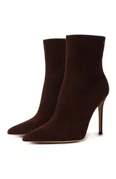 Замшевые ботильоны Gianvito Rossi