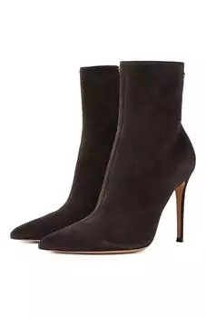 Замшевые ботильоны Gianvito Rossi
