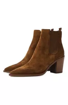 Замшевые ботильоны Romney 70 Gianvito Rossi