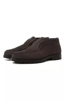 Замшевые ботинки Detroit Santoni