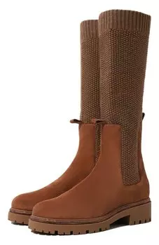 Замшевые ботинки Cortina Crystal Rene Caovilla