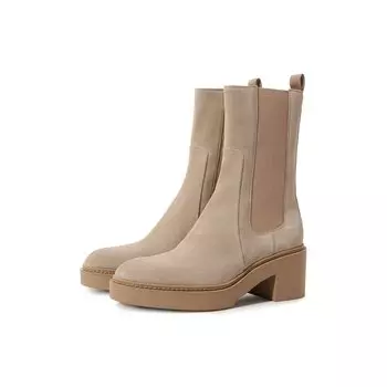 Замшевые ботинки Santoni