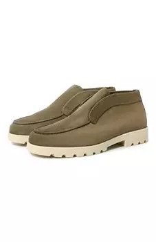 Замшевые ботинки Santoni