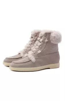 Замшевые ботинки Santoni