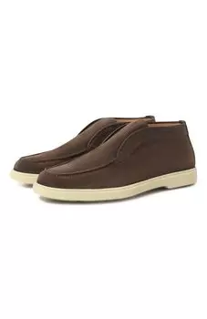 Замшевые ботинки Santoni