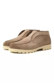 Замшевые ботинки Santoni