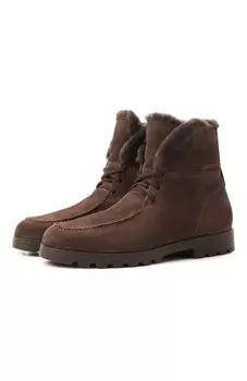 Замшевые ботинки Santoni