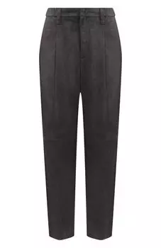 Замшевые брюки Brunello Cucinelli