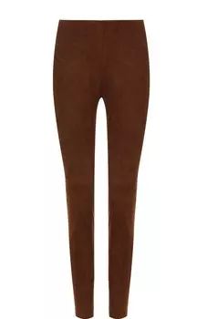 Замшевые брюки-скинни Ralph Lauren