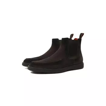 Замшевые челси Santoni