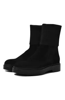 Замшевые челси Santoni