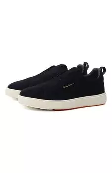 Замшевые кеды Cleanic Santoni