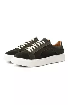 Замшевые кеды Kiton