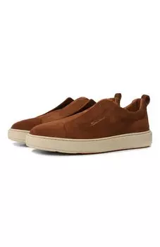 Замшевые кеды Cleanic Santoni