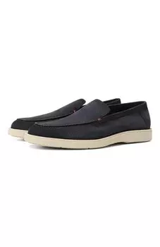Замшевые лоферы Detroit Santoni