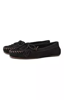 Замшевые лоферы Indiana Paris Texas