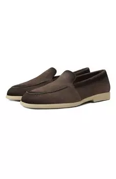 Замшевые лоферы Malibu Santoni
