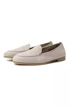Замшевые лоферы Santoni