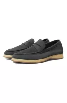 Замшевые пенни-лоферы Andrea Ventura Firenze