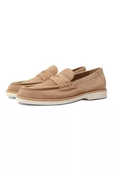 Замшевые пенни-лоферы Santoni