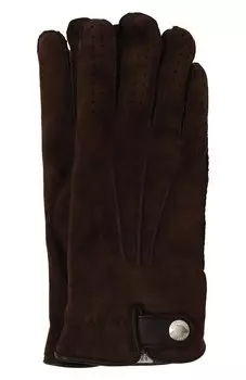 Замшевые перчатки Brunello Cucinelli