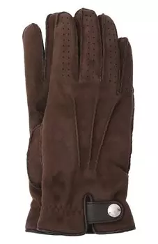 Замшевые перчатки Brunello Cucinelli