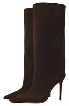 Замшевые сапоги Fiona 100 Amina Muaddi