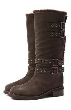 Замшевые сапоги Harley Le Silla