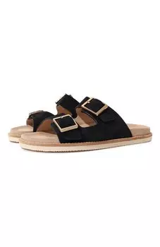 Замшевые шлепанцы Urban Brunello Cucinelli