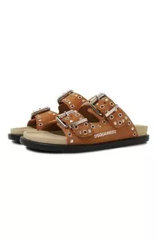 Замшевые шлепанцы Dsquared2