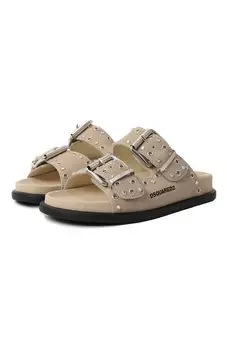 Замшевые шлепанцы Dsquared2