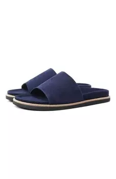 Замшевые шлепанцы Paul&Shark