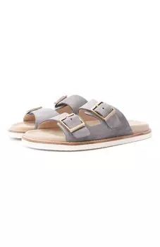 Замшевые шлепанцы Urban Brunello Cucinelli