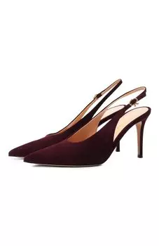 Замшевые туфли Robbie Sling 85 Gianvito Rossi